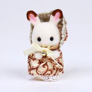 Calico Critters Sylvanian Families‎ C-74 Chocolate Rabbit Baby - Anniversary Ed